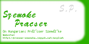 szemoke pracser business card
